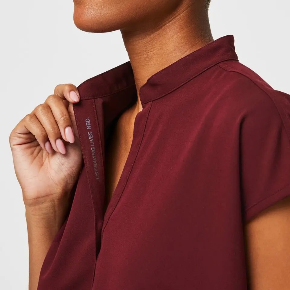 Figs Burgundy Rafaela scrub top XXS with Zamora joggers XXS regular length